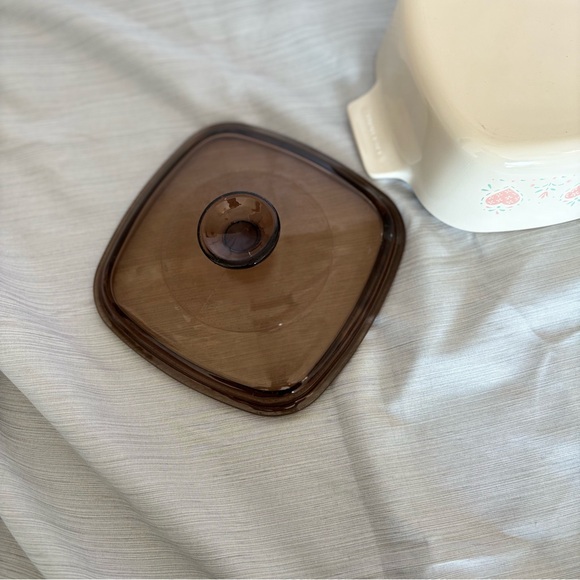 Corning Ware A-1 1/2-B w/tint lid Forever Yours Hearts Design 1.5L Casserole - Picture 8 of 12